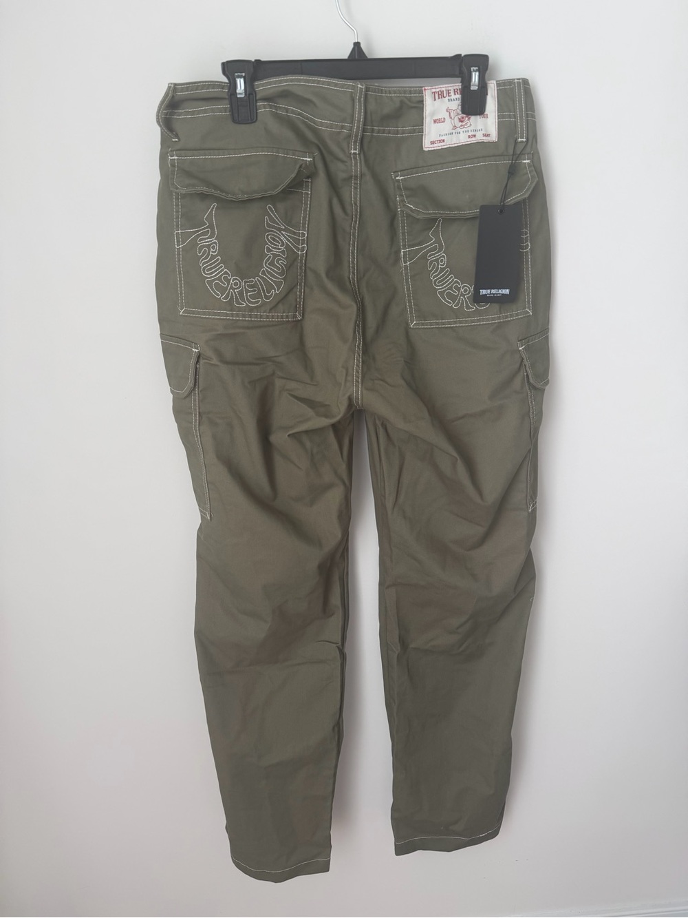 True Religion Olive Green Cargo Pants
